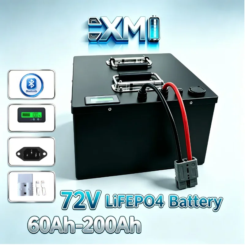 72V 60Ah Lifepo4 Battery Pack - Akumulator litowo-żelazowo-fosforanowy 24S 72V 50‑200Ah z
