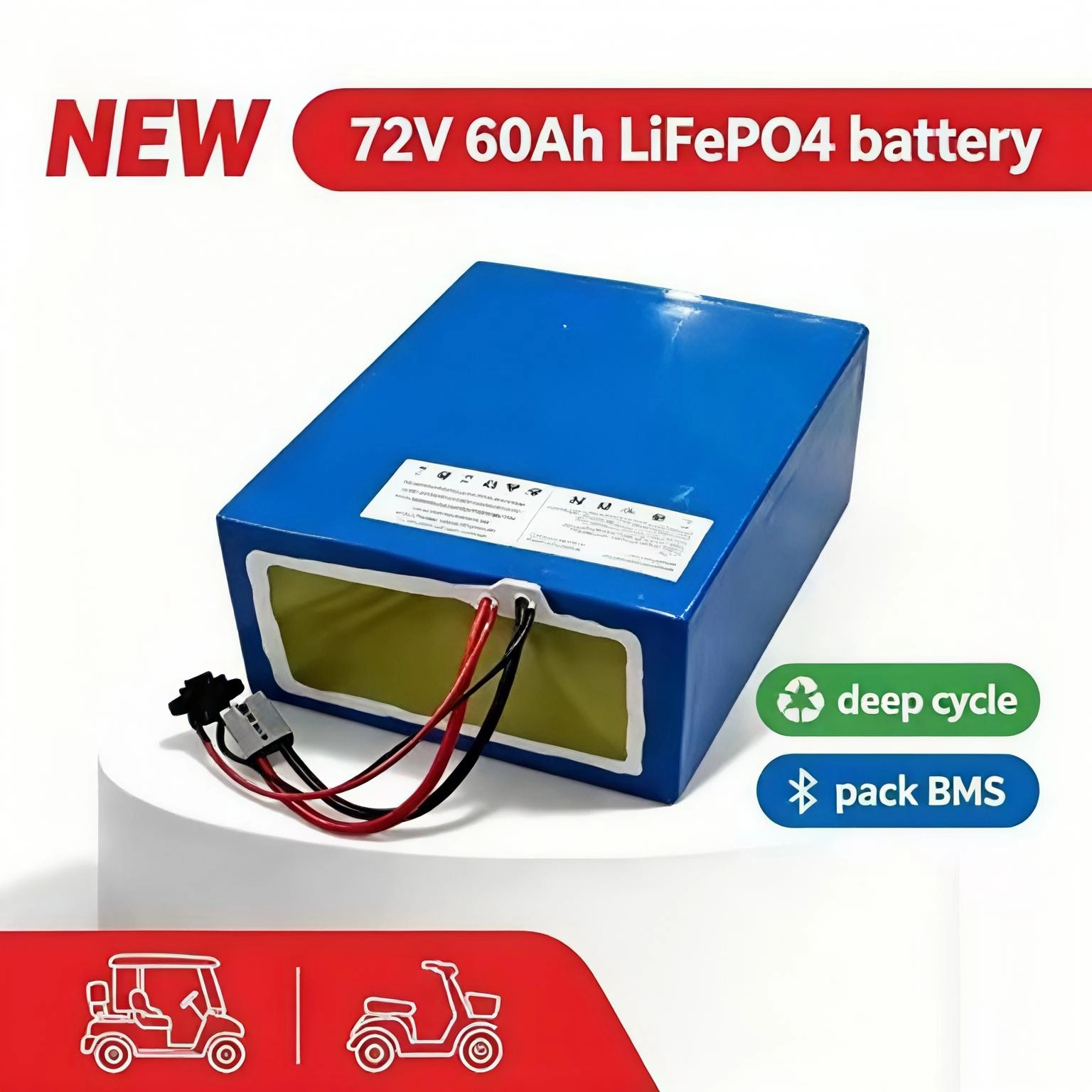 72V 60Ah Lifepo4 Battery Pack - Akumulator litowy 72V 60Ah lifepo4 z