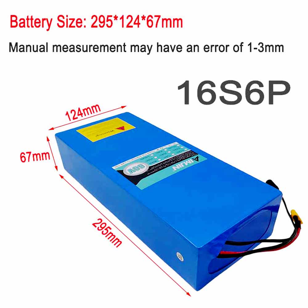 Wbudowany BMS 18650 16S6P 60V  – 60V 30Ah Electric Scooter Battery recenzja i cena