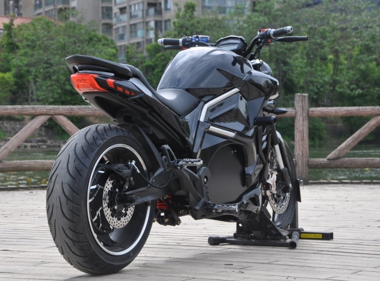 Szybki elektryczny motocykl te – 72V 5000W Electric Motorcycle recenzja i cena