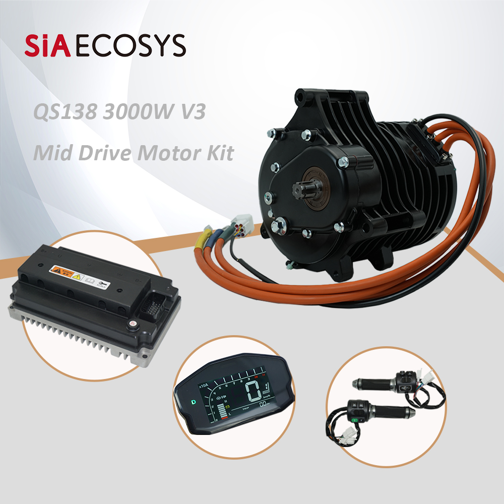 QSMotor QS138 3000W V3 70H 550 – Mid Drive Motor Kit 72V 3000W recenzja i cena