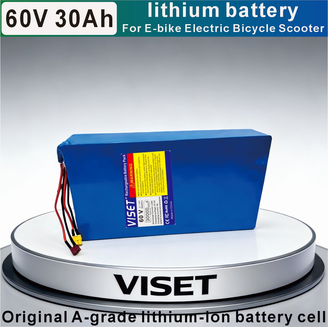 VISET 60V 30AH Akumulator rowe – 60V 30Ah Electric Scooter Battery recenzja i cena