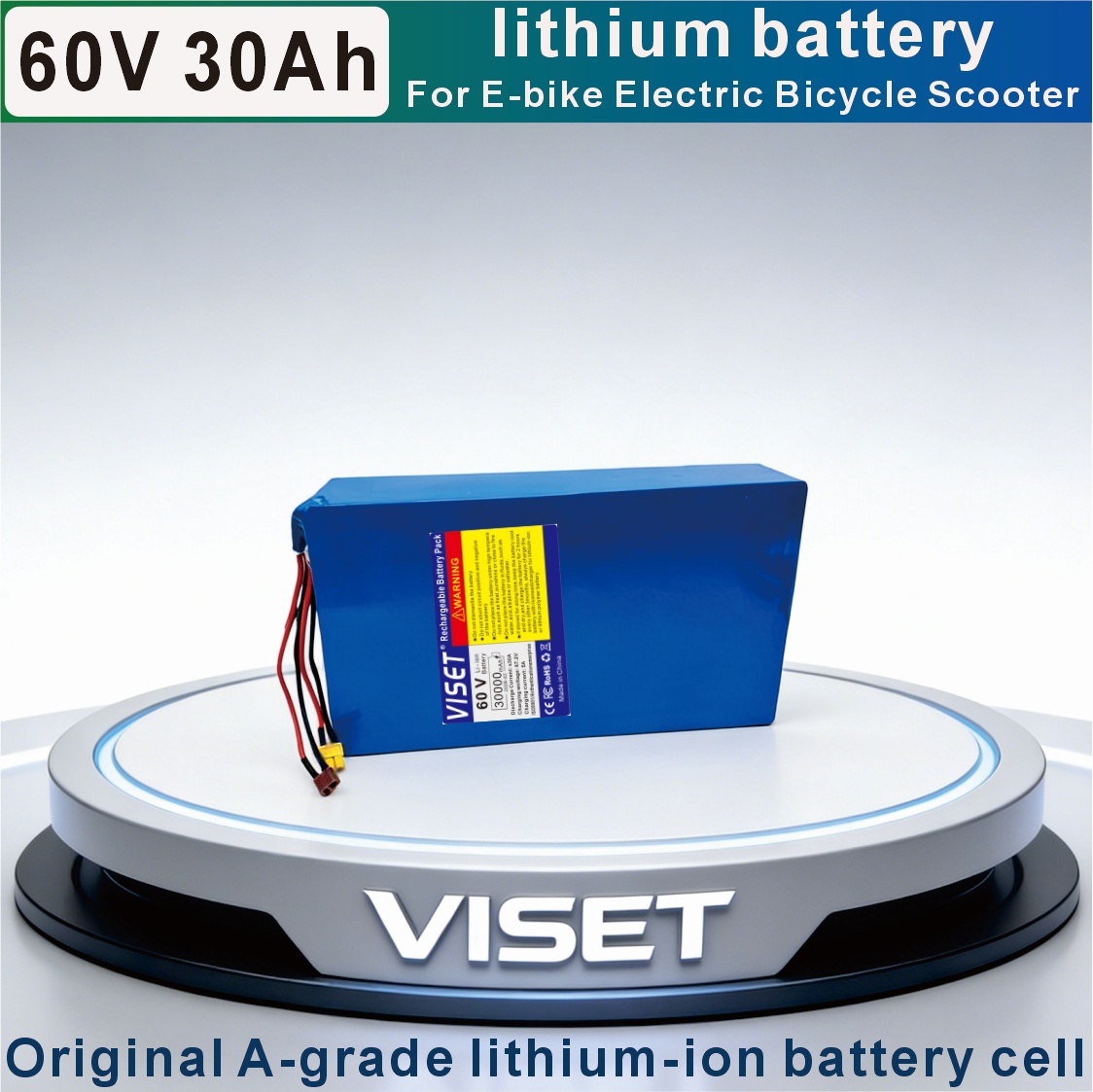 VISET 60V 30AH Akumulator rowe – 60V 30Ah Electric Scooter Battery recenzja i cena