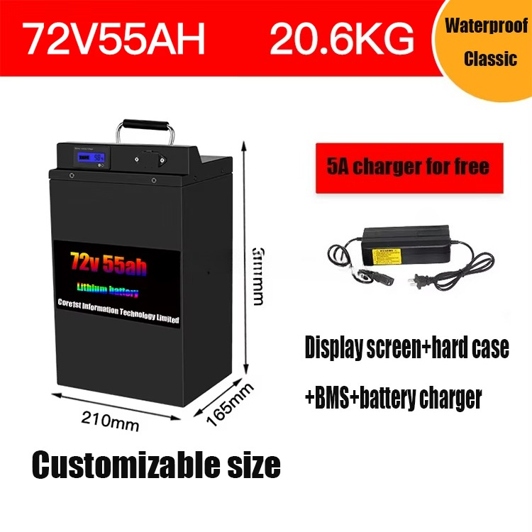 Akumulator litowo-żelazowo-fos – 72V 60Ah Lifepo4 Battery Pack recenzja i cena