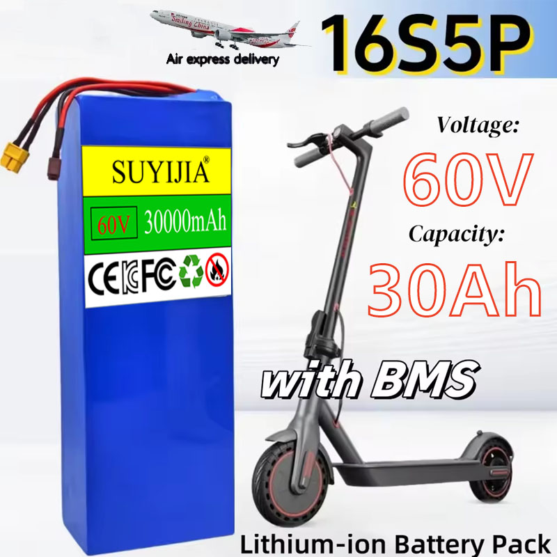 Akumulator 16S5P 60V 30000mAh, – 60V 30Ah Electric Scooter Battery recenzja i cena