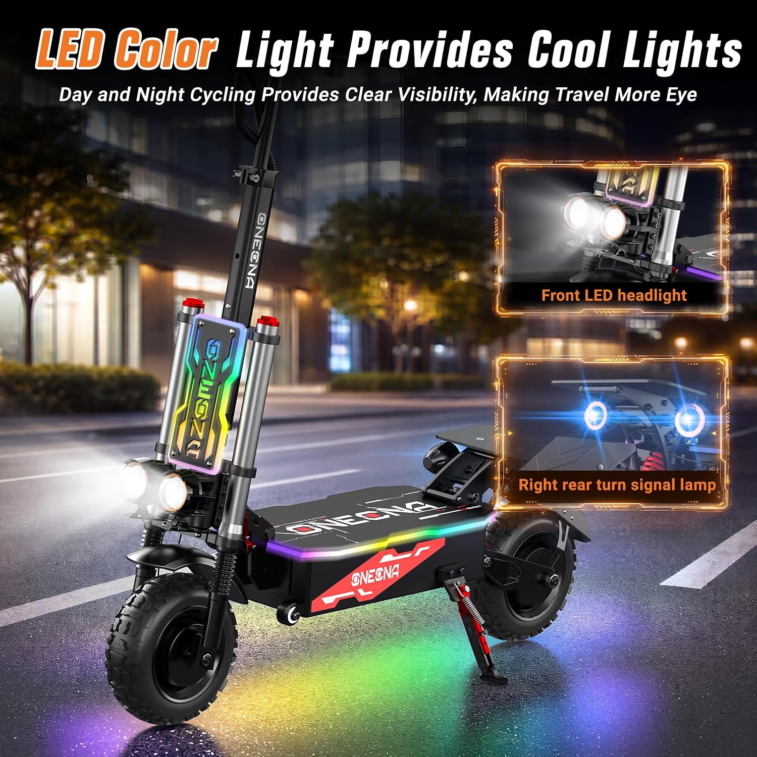 ONECNA NEW GT8PRO Elektryczny  – 60V 5600W Dual Motor Electric Scooter recenzja i cena